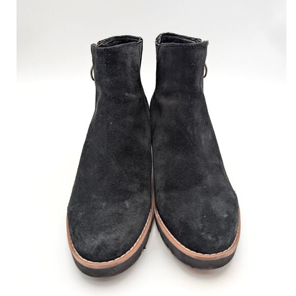 Vionic Hazal Ankle Boots Water Repellent Side Zip Women's Black Size US7 EU37 - Picture 2 of 13